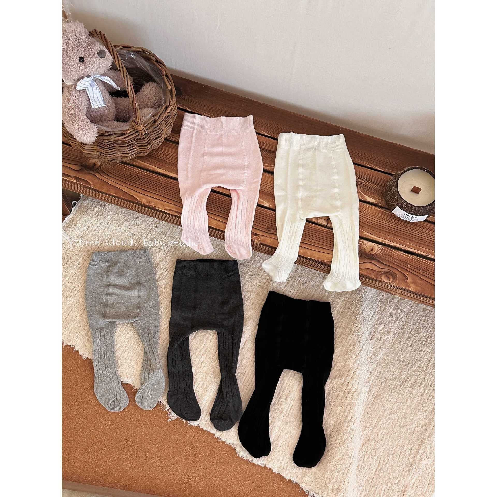 Infant Toddler Boys Girls Kids Spring 0-4 Years Stretch Base Layer Versatile Tights Large PP