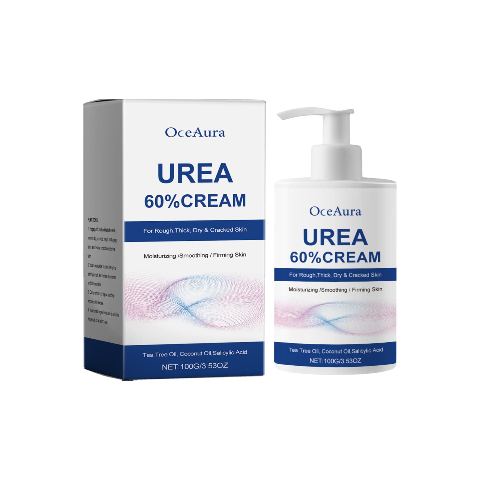 OCEAURA Urea Care Foot Cream Skin Care Nourishing Exfoliating Moisturizing Protects Skin
