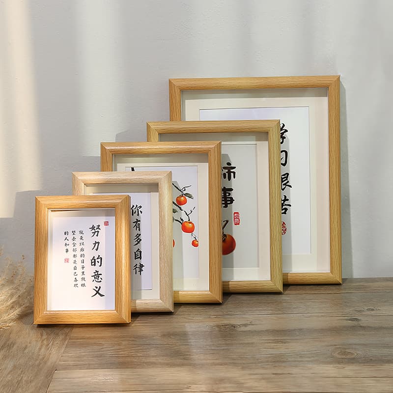 Creative Wooden 3D Hollow Picture Frame Display Stand for Plant Specimen Mounting, Children's Oil Painting Wall Frame, Wholesale