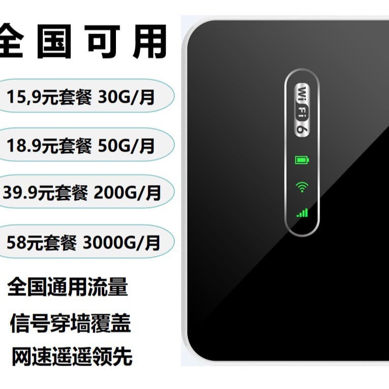 Xiaoyi Wireless WiFi6 High-Speed Internet Long Battery Life Portable Car Live Streaming Multi-User Wireless WiFi/Each