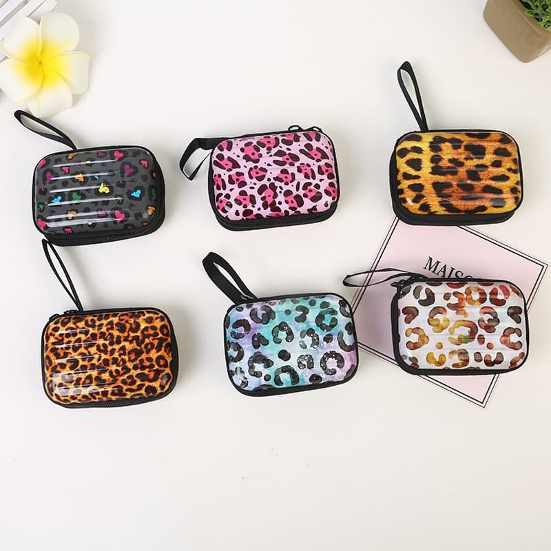 New Tinplate Box Coin Purse, Cartoon Mini Brushed Zipper Pouch, Foreign Trade Storage Box Factory Stock