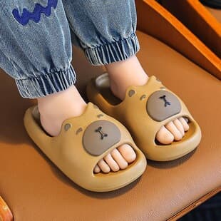 Children's Slippers Boys Girls Indoor Anti-slip Family of Three Parent-child 2026 New Summer Baby Home Bathroom