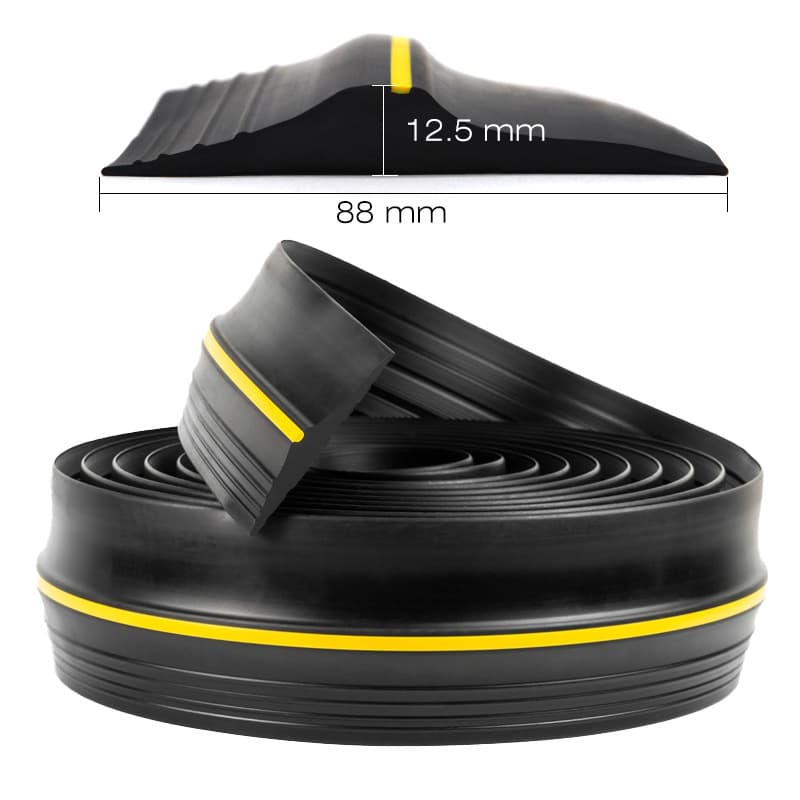 Garage Door Threshold Seal Strip Waterproof Dustproof Weatherproof Roll up Curtain Door Seal Rubber Strip for Garage Doors