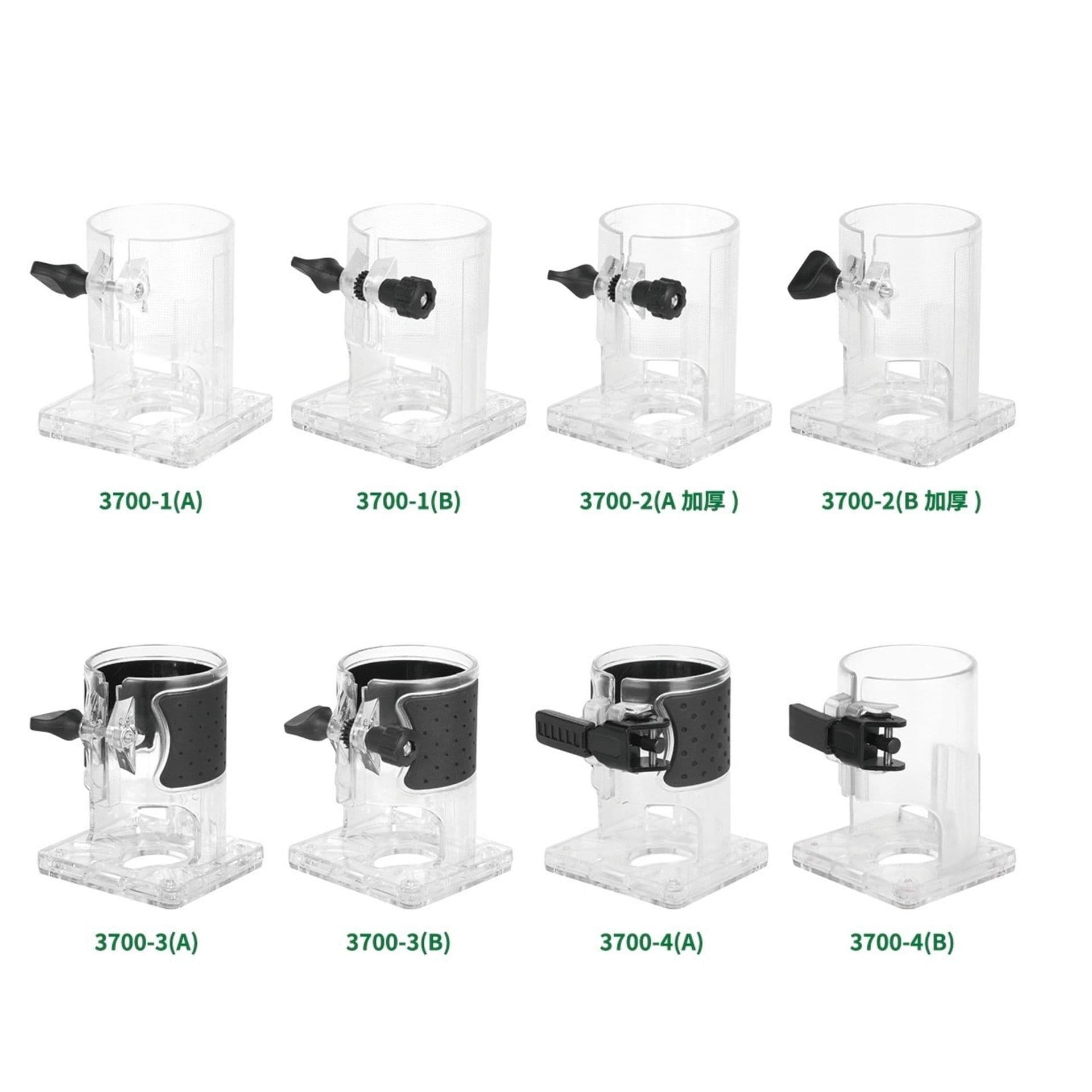 Complete Set Electric Tool Accessories Transparent Cover Base Woodworking Trimming Machine Parts 3700 Durable