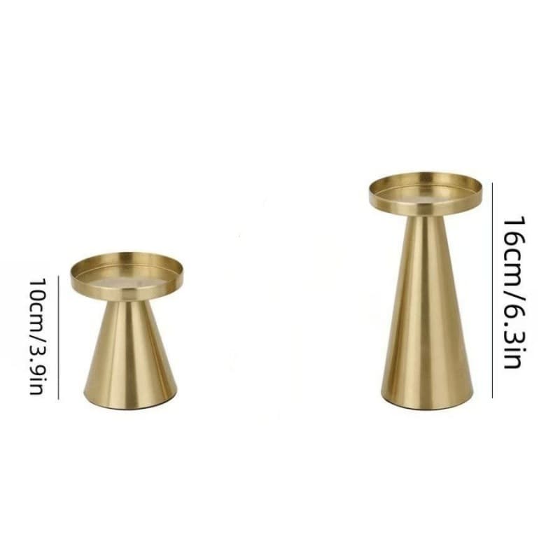 Gold American Candle Holder Cross-Border New Romantic Candlelight Dinner Creative Iron Art Halloween Holy Decoration Ornament