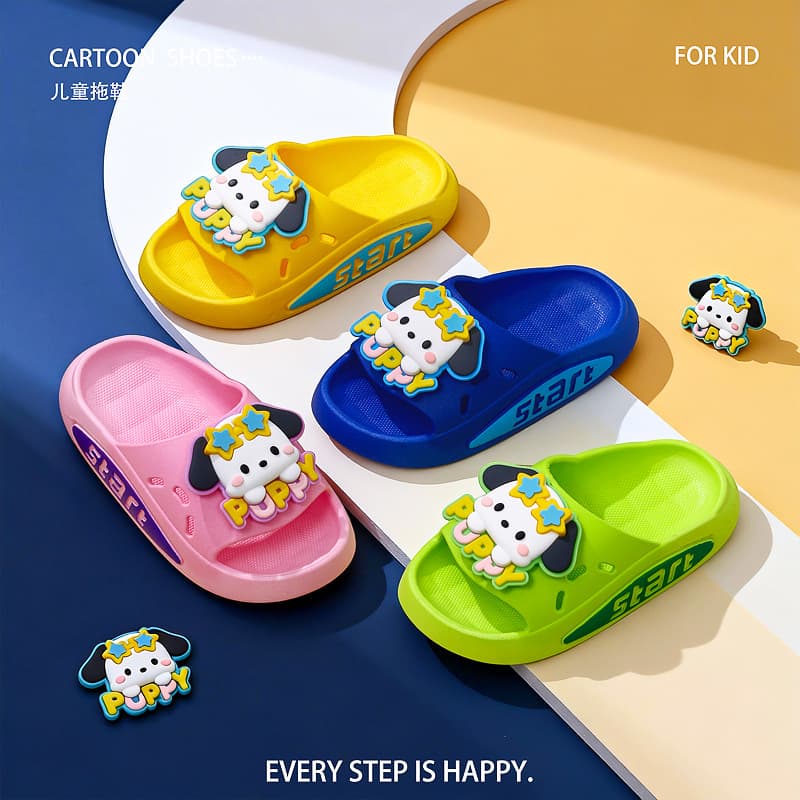 2026 New Children's Slippers for Boys and Girls Ages 3-12, Cute Cartoon Non-Slip Outdoor Sandals for Kids