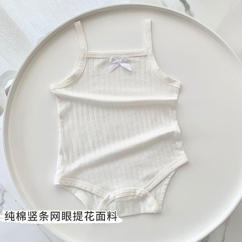 Baby Girl Summer Sleeveless Romper Newborn Infant Thin Bodysuit Crawling Outfit Toddler 2026 New Summer Collection