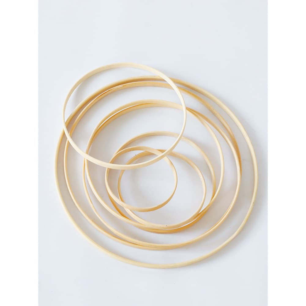 Youjian Cross Stitch Bamboo Embroidery Hoop Inner Ring Handmade Dreamcatcher Bamboo-Wood Hoop Wedding Décor