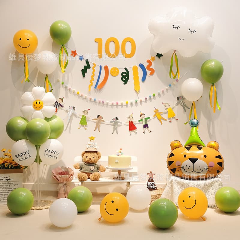 Birthday Scene Decoration Kids First Birthday Party Balloons Rose Gold Number Letters Adult Theme Activity Balloons
