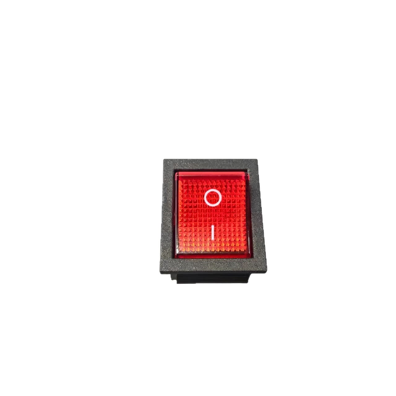 KCD4 Rocker Switch with Light, High-Power Power Button, 6-Pin, Red/Green Light, 31*25mm, 16A