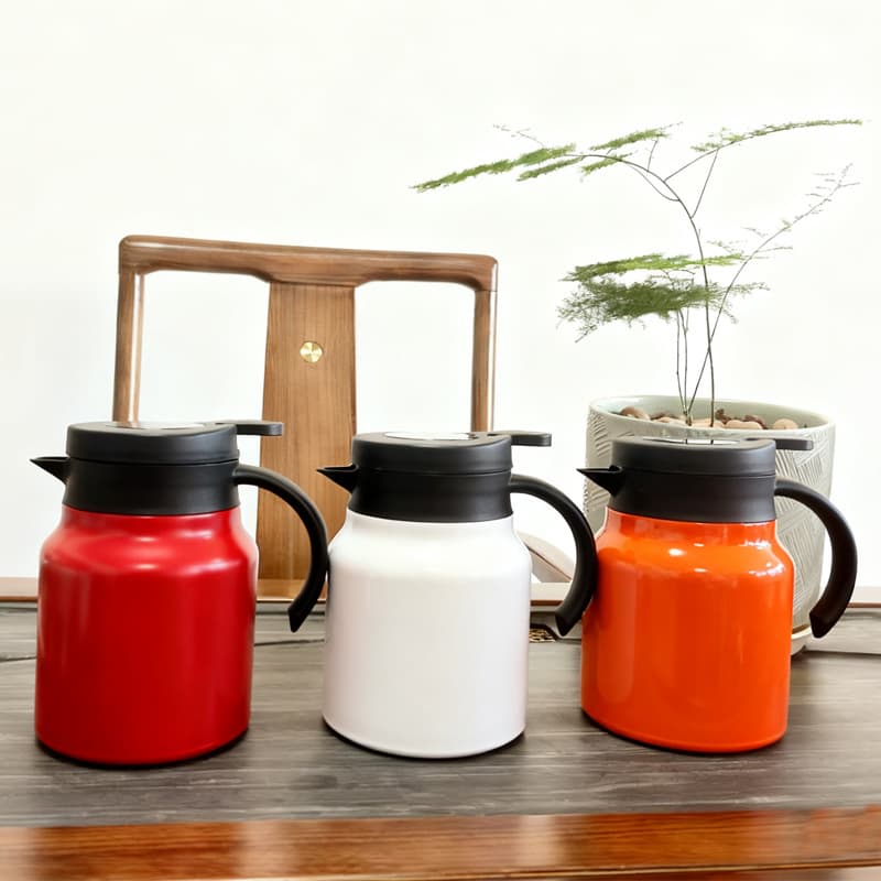 316 Stainless Steel Teapot/Thermos Flask, Home/Office Teapot with Tea and Water Separation, Large Capacity Portable Thermos Flask