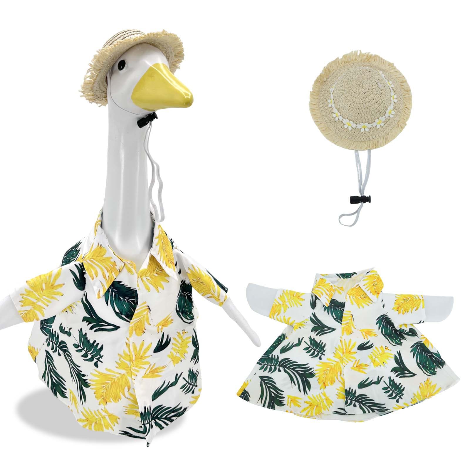 Amazon Cross-Border Holiday Hot-Selling Porch Goose Raincoat Costume Garden Goose New Outfit Gardener Set
