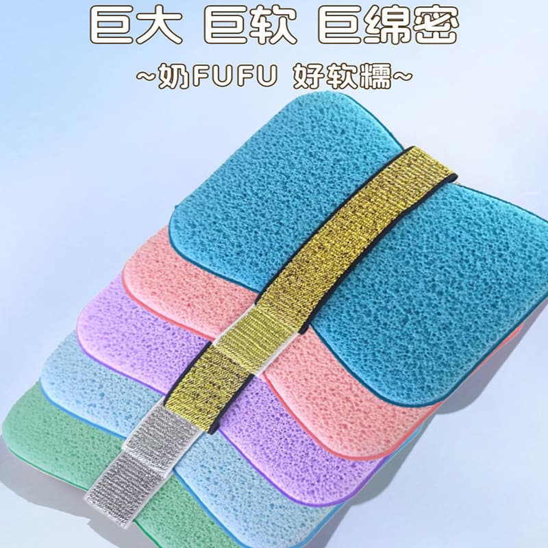 Factory direct sales soap bag bath sponge household bath ball cleaning tool super soft bath flower scrub foaming sponge