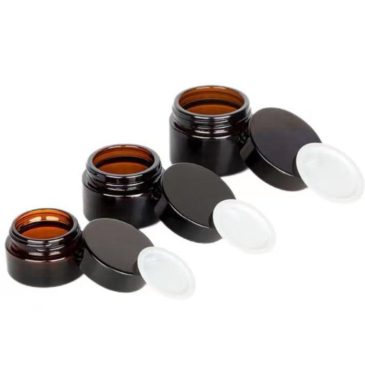 Brown cream bottle 5g 20g 30g 50g sub-packaging bottle facial cream bottle cosmetics sub-packaging glass bottle eye cream bottle in stock