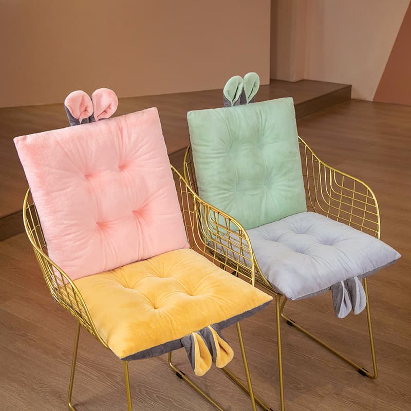 Cute Pink Seat Cushion for Students, Autumn/Winter Warm Bottom Cushion for Classroom Stools and Chairs