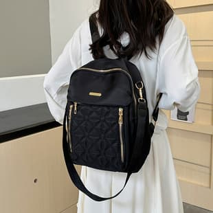 2025 New Waterproof Large Capacity Fashionable Versatile Backpack, Lightweight Trendy Commuter Bag for Female College Students