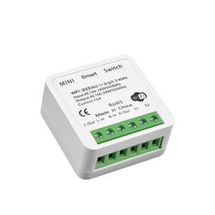 16A Tuya WiFi Bluetooth Dual-Mode Smart Switch Module, Flush-Mount Smart Switch, Supports Single and Dual Control