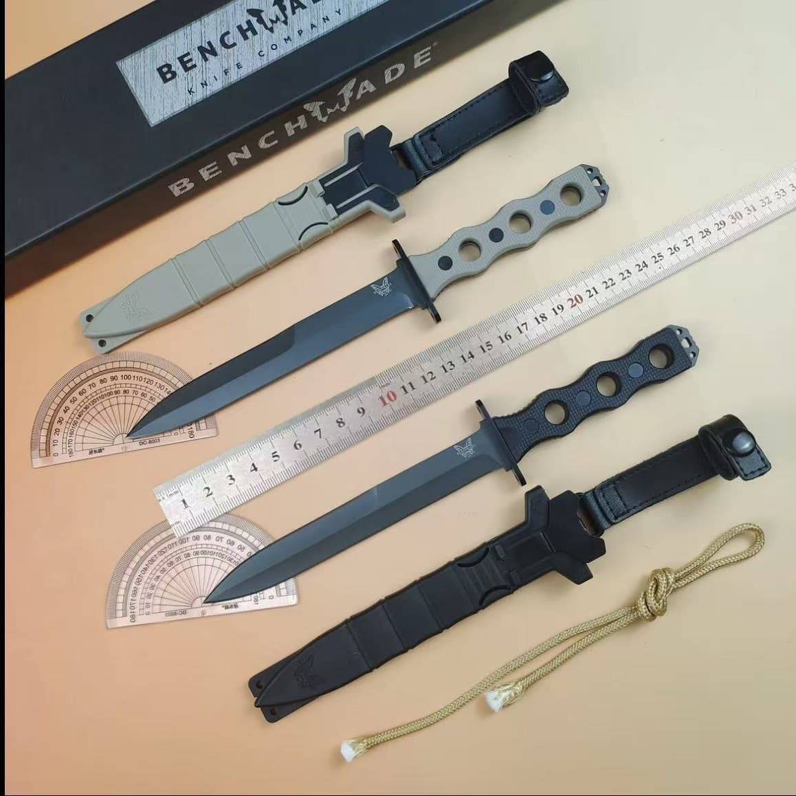 Cross-border Trade Economy Edition BM Butterfly 185 Integral Steel High Hardness Portable Knife Survival Camping Utility Tool