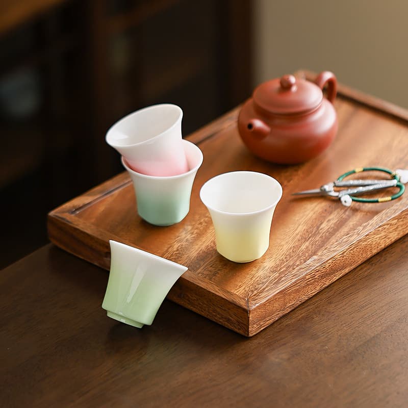 Ceramic fragrant tea cup household tea cup white porcelain small tea cup master cup single cup kung fu tea set tea cup ceramic cup