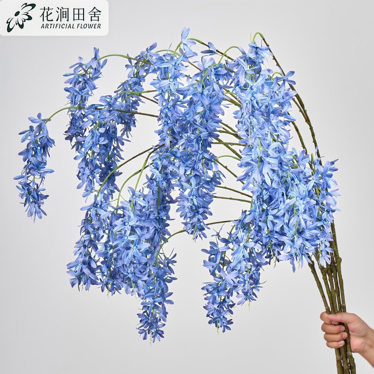 6-pronged orchid vine artificial flower home wedding hanging decoration fake bouquet silk flower floral decoration wisteria artificial flower