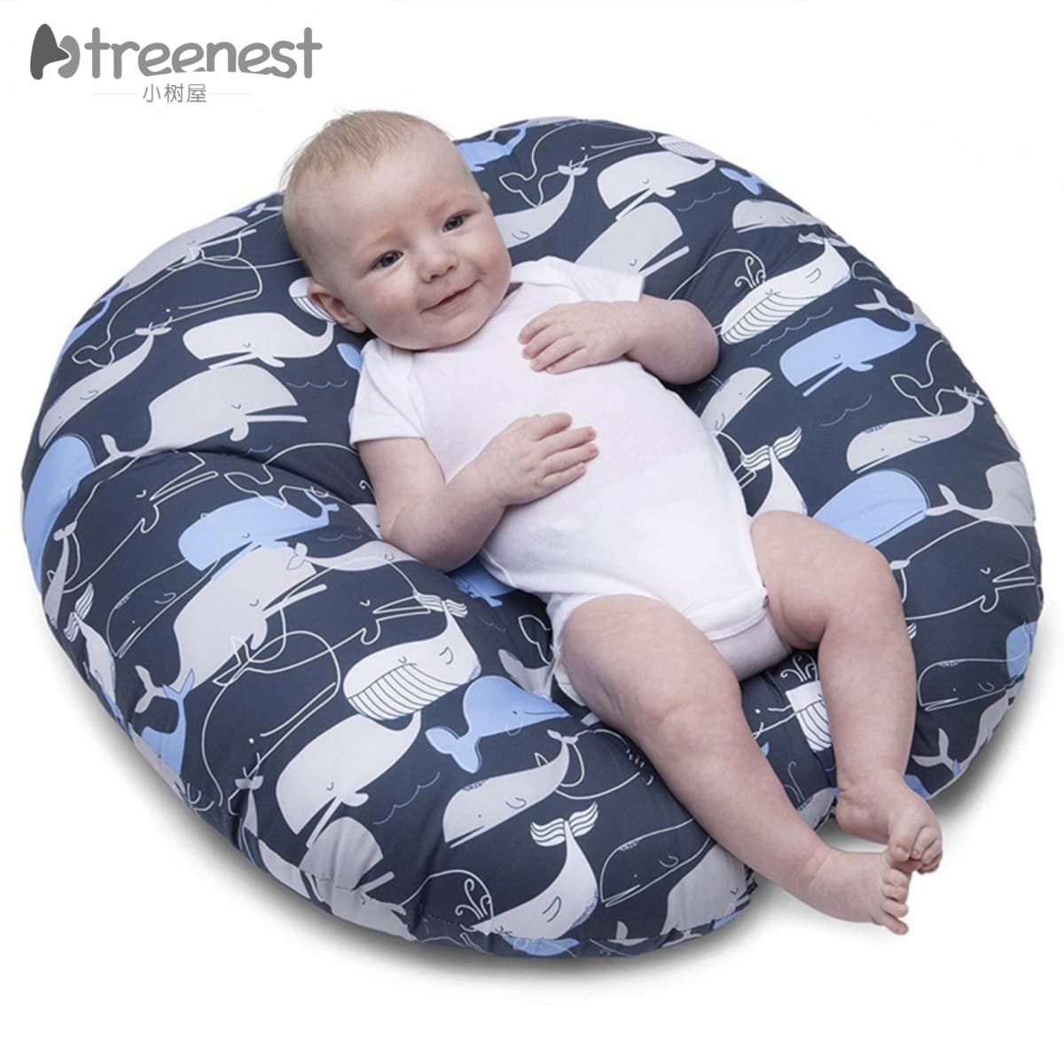Detachable Baby Sloping Pad Infant Comfort Sleeping Mat Anti-spit Milk All-season Breastfeeding Pillow Feeding Tool