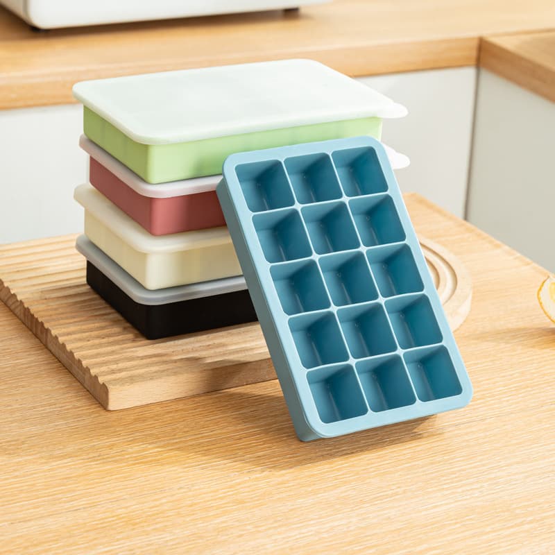 Spot silicone ice box silicone ice tray 15 grids silicone ice tray square ice tray mold ice storage box silicone ice tray