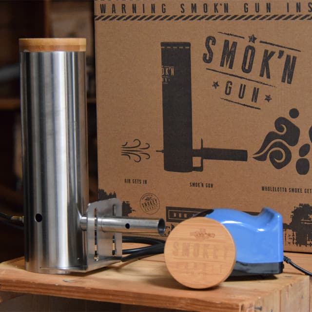 Wood Pellet Stainless Steel Smoker, Grill Meat Smoking Gun, Large Capacity Smoke Machine, Adjustable Smoking Gear
