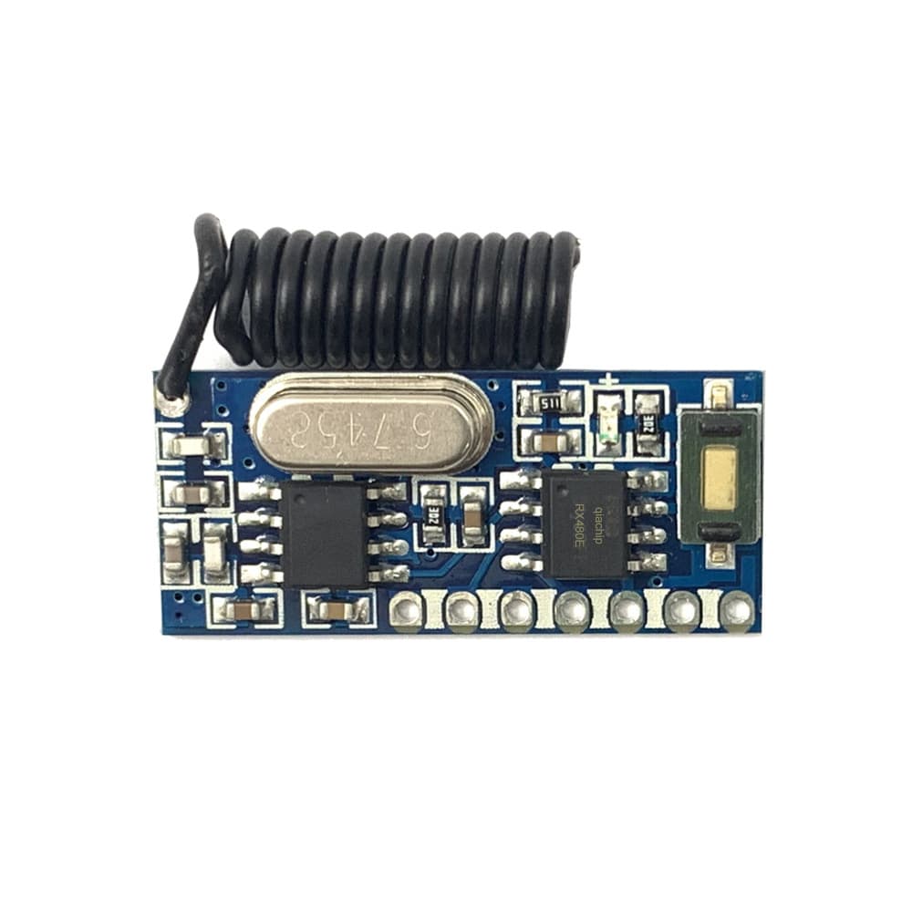 RX480E-4 Wireless Receiver Module 4-Channel High Level Output 2262 1527 Pinless Decoding Module RF433