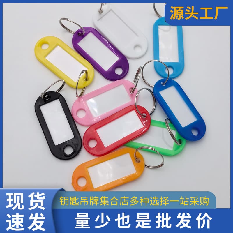 Wholesale Plastic PP Key Tags Luggage Tags Number Tags Classification Keychains Accessories Custom Suitcase