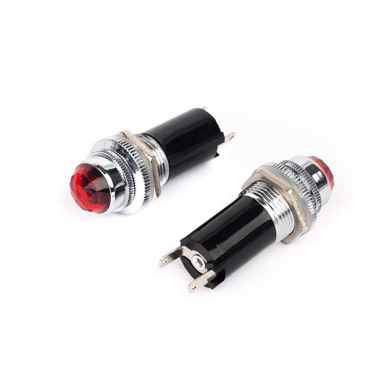 Diamond head equipment indicator light, 16mm power indicator light, crystal head instrument panel housing LED indicator light