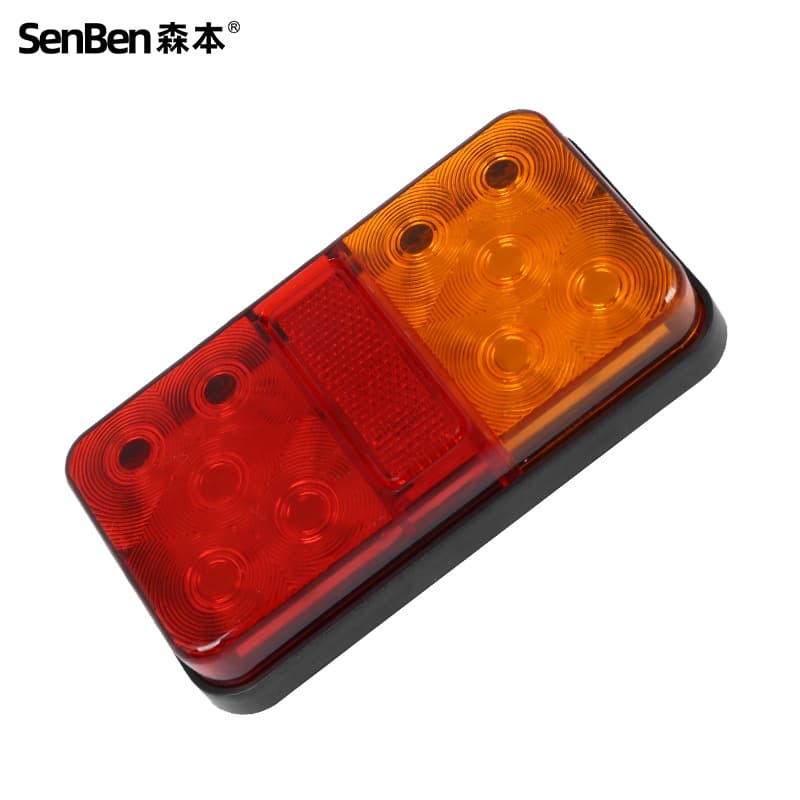 Cross-border Trade 12V 24V 10LED Truck Trailer Tail Light Truck Brake Light Electronic Turn Signal Tail Light