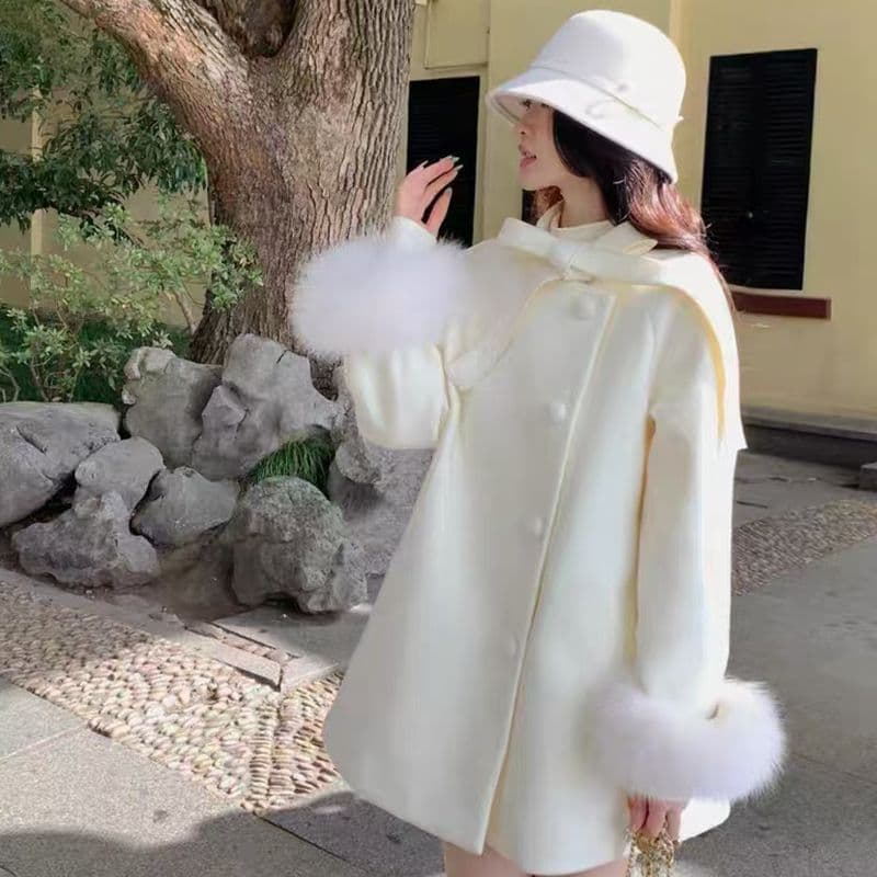Improved model, please see the actual product before placing an order. Small coat for women in autumn and winter. New style. Gentle and loose.