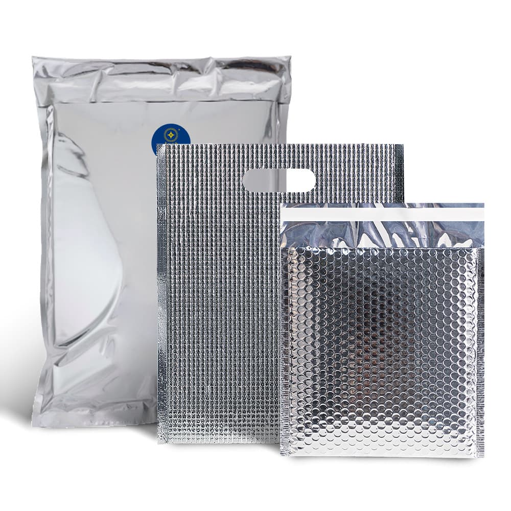 Custom Thickened Aluminum Foil Sponge Self-Sealing Insulated Bag, Vacuum Compressible, Cold Chain Bag for Medicine Transport