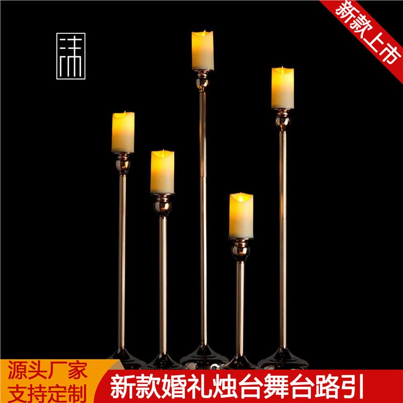 New Large Candle Transparent Acrylic Candle Holder Birthday Party Wedding Hall Decorative Crystal Aisle Guide