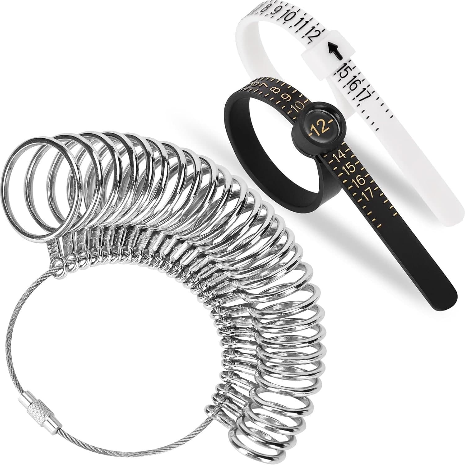 Factory Mixed Ring Sizer Stick Measuring Tool, Finger Gauge Sizing Tape, Hand Size Measuring Ring, Ring Expander, Resizing and Shaping Tool