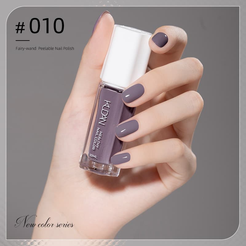 2023 New Nail Polish No-Bake Fall and Winter Color Series Black Peelable Base Coat Quick-Dry Nail Polish for Nail Salons