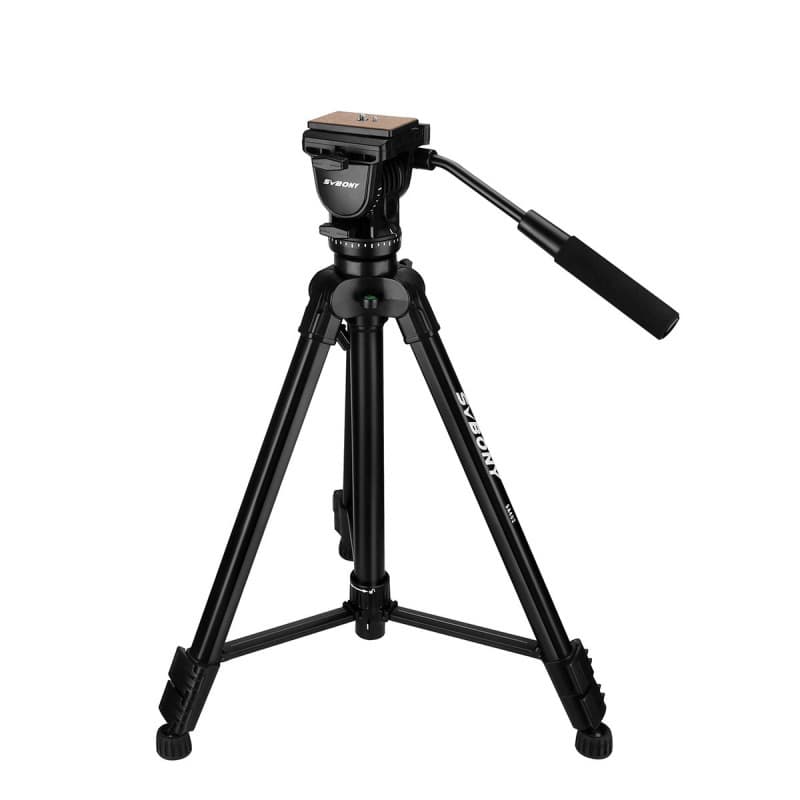 SVBONY SA402 Black Hydraulic Ball Head Photography Tripod Triangle Stand 1.64m Load Capacity 6kg