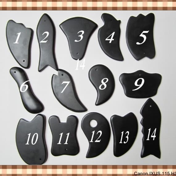 Natural Authentic Bian Stone Gua Sha Board, Body Sales, Travel Sales, Exhibition Gifts, Beauty Facial, Sibin Non-horn Material