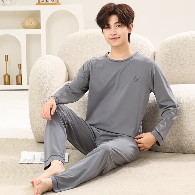 26 Spring-Summer Youth Lyocell Homewear Kids Pajamas, Long Sleeve Long Pants for Boys and Girls, Air Conditioning Wear