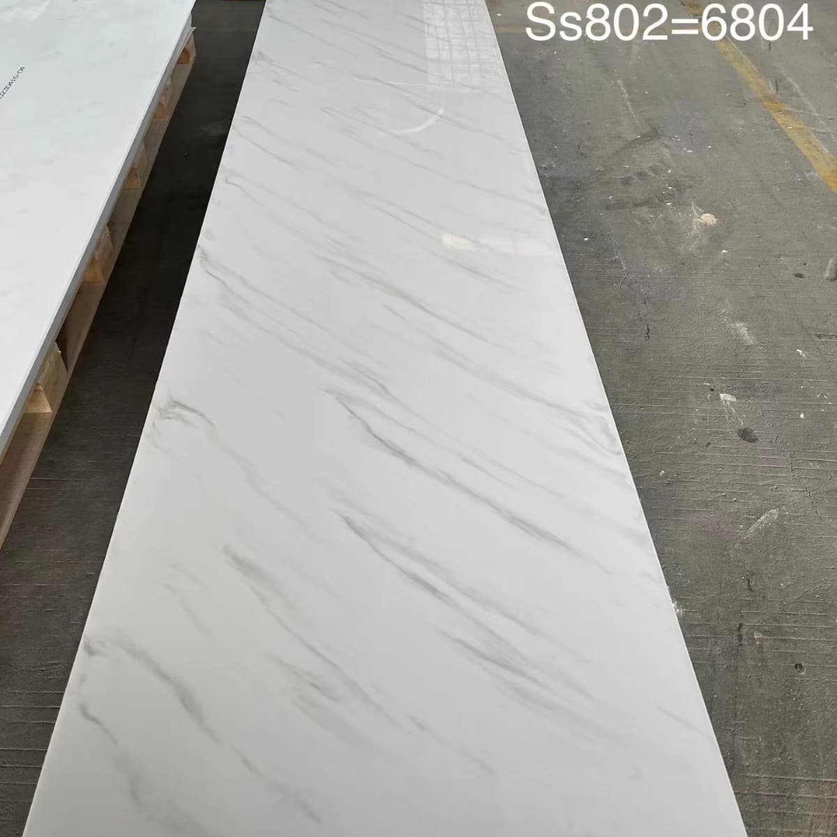 Food-Grade Acrylic Solid Surface Large-Particle Sheet for Export Custom Processing Lobby Column Wrapping Thermoformed Panel