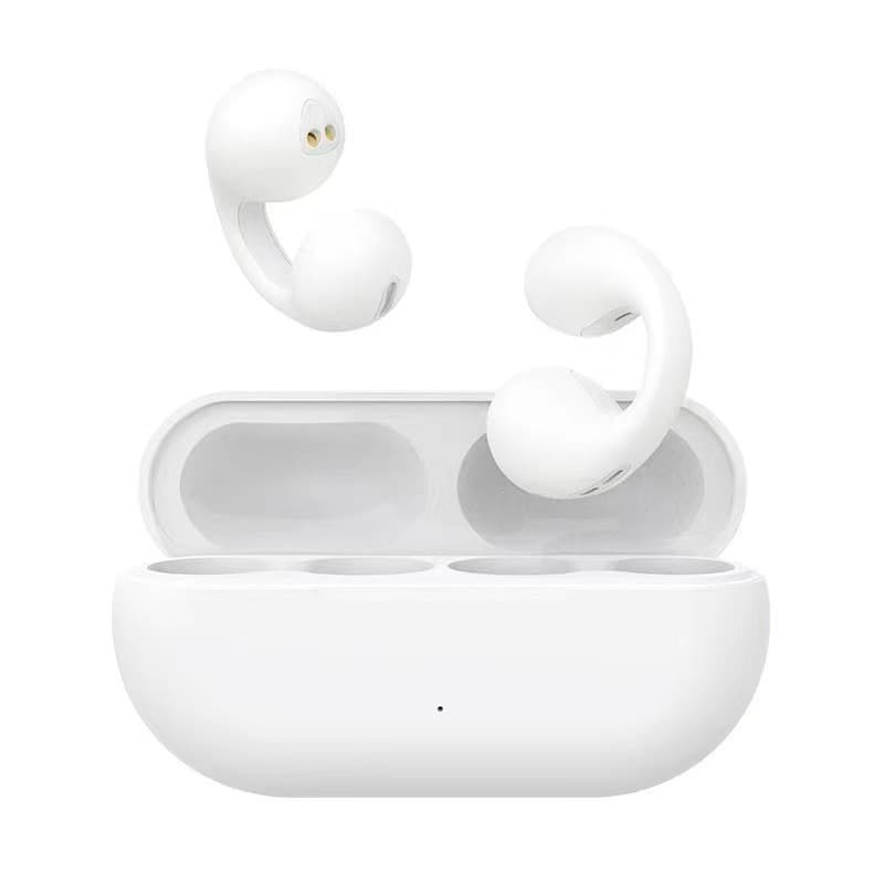 Clip Ear Wireless Bluetooth 5.3 Sports Headset, Open-Ear Bone Conduction Running Headset, Air Conduction