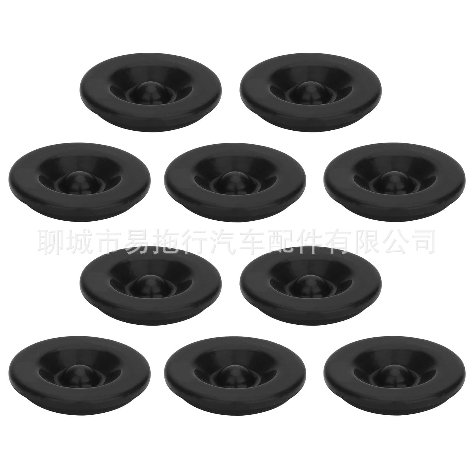 Trailer wheel hub cover rubber plugs, wheel hub dust cover plugs, black T-type waterproof and dustproof rubber plugs.