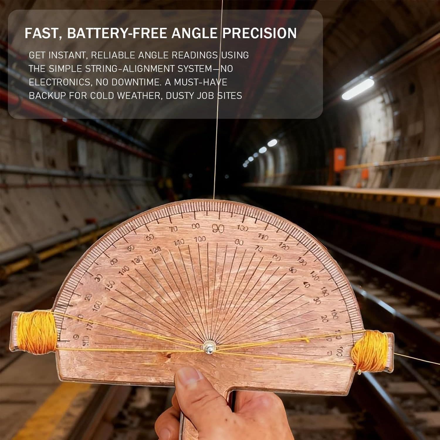 Amazon's new Precision Angle Finder angle detector hand-made birch measuring tool