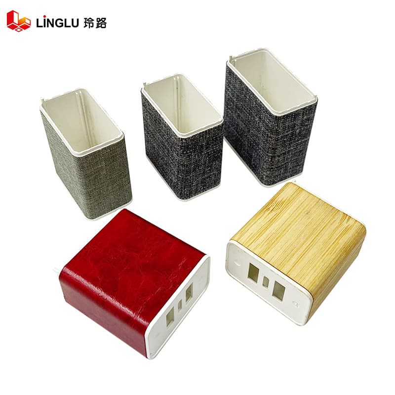 Electronic Product Leather Application, Bluetooth Speaker Covering Factory, Digital Product Fabric Wrapping and Leather Application Manufacturer, Fabric Processing