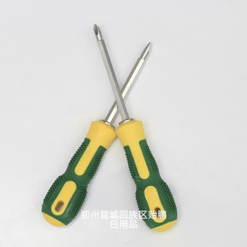 4-Inch Dual-Purpose Screwdriver for Slotted, Phillips, and Torx Screws with Burr Removal Feature