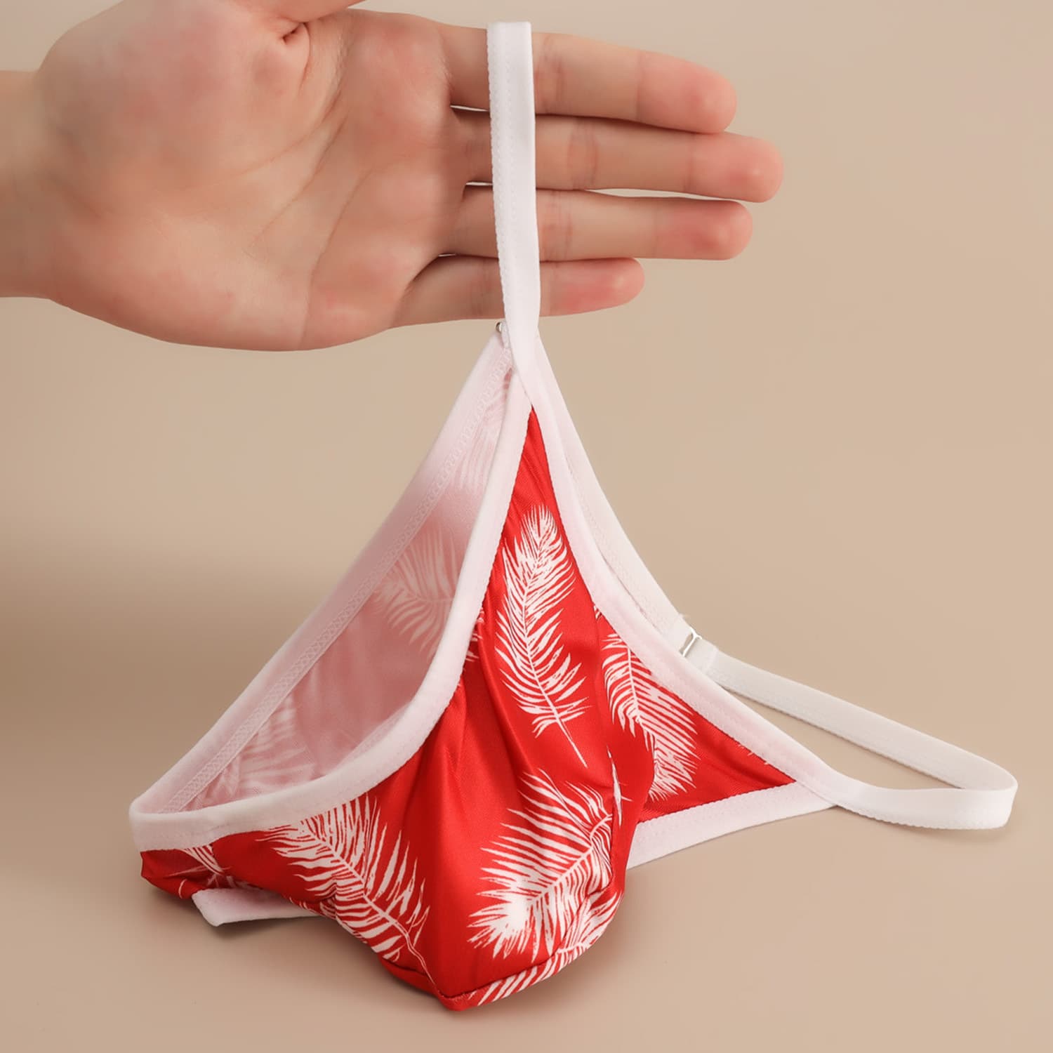 Men's thin underwear printed sexy thong briefs for boys T-shaped sexy new thong shorts