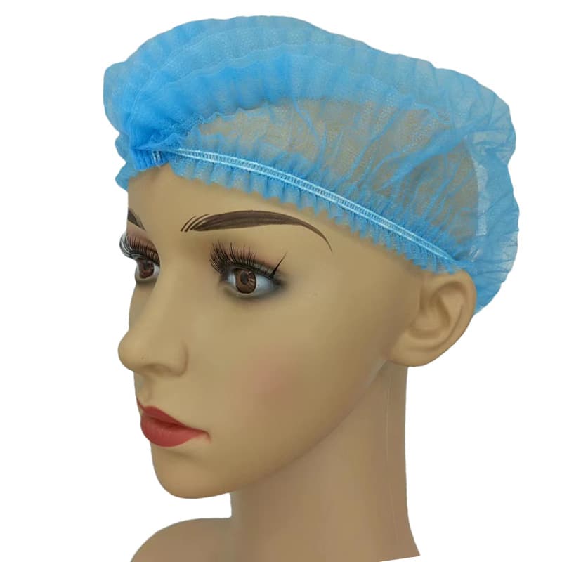 Disposable Non-Woven Strip Cap Dust-Proof Anti-Hair Loss Chef Hat Food Factory Workshop Hair Net Head Cover Thickened