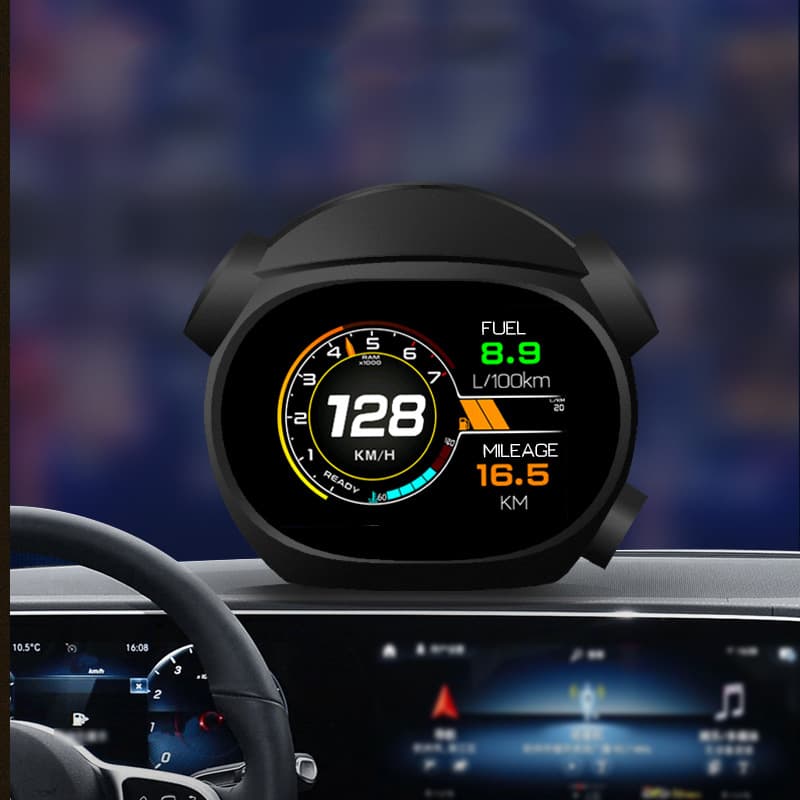 Car OBD instrument speed turbine car tachometer oil temperature water temperature meter display universal head-up display