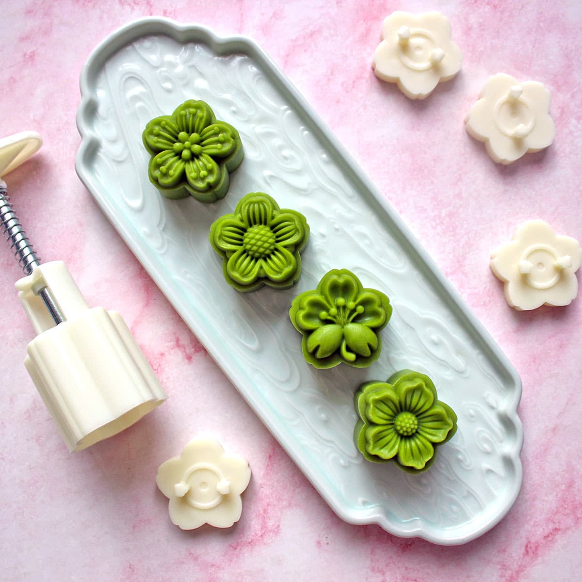 Original cherry blossom mold 50g/30g 3D flower kitchen DIY pastry mold, hand-press factory wholesale