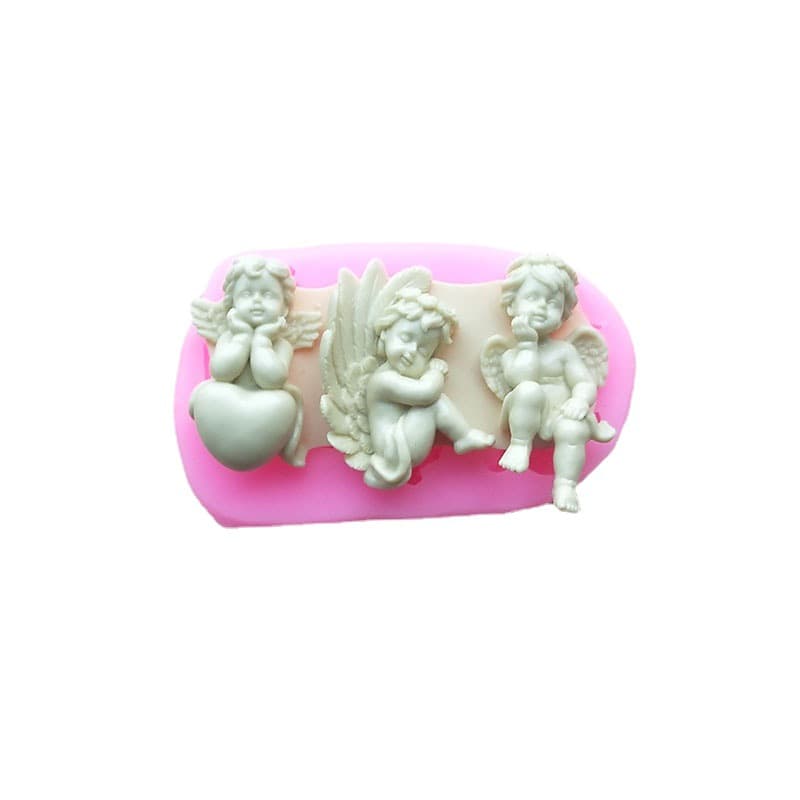 Cute Cartoon Angel Silicone Mold for DIY Chocolate Cake Fondant Mousse Soap Plaster Mold